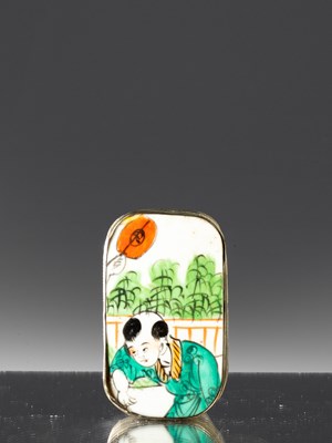 Lot 89 - CHINESE REPUBLIC (1912-1949) EMAILLE INK BOX