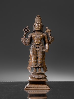 Lot 84 - LARGE VIJAYANAGARA STANDING VISHNU