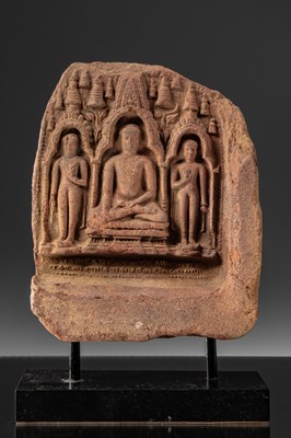 Lot 249 - TSA TSA DEPICTING BUDDHA