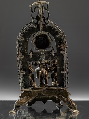 Lot 44 - PALA SHRINE OF REVANTA (SON OF SURYA) ON A HUNT