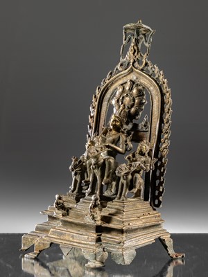 Lot 44 - PALA SHRINE OF REVANTA (SON OF SURYA) ON A HUNT