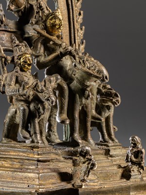 Lot 44 - PALA SHRINE OF REVANTA (SON OF SURYA) ON A HUNT