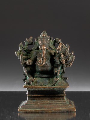 Lot 206 - GANESHA WITH CONSORT