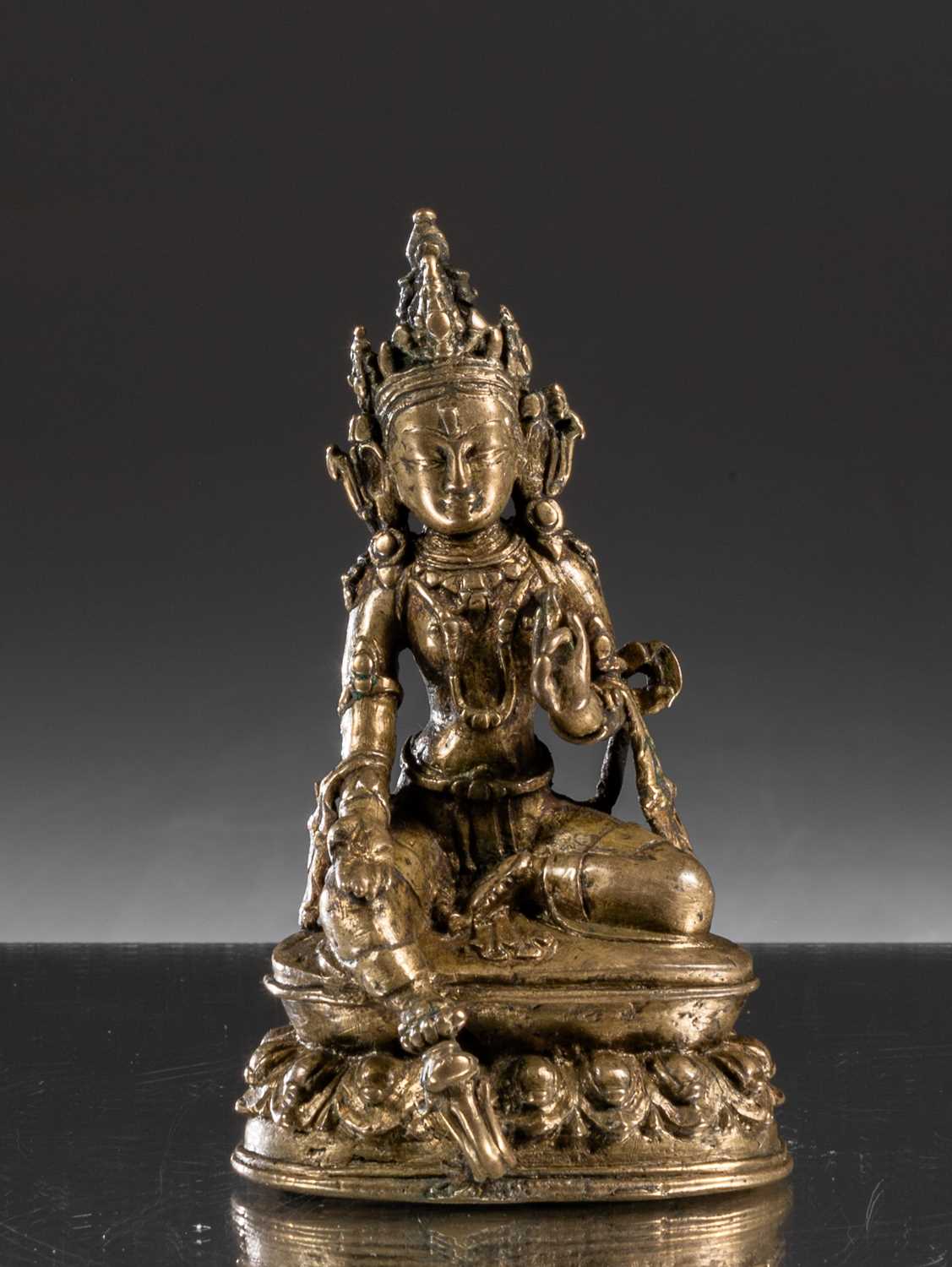 Lot 60 - SEATED GREEN TARA
