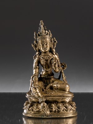 Lot 60 - SEATED GREEN TARA