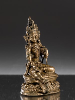 Lot 60 - SEATED GREEN TARA