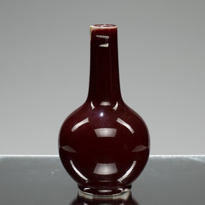 Lot 33 - (R) A CHINESE PORCELAIN SANG DE BOEUF BOTTLE VASE