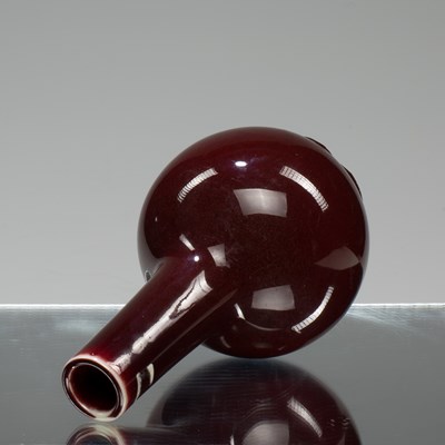 Lot 33 - (R) A CHINESE PORCELAIN SANG DE BOEUF BOTTLE VASE
