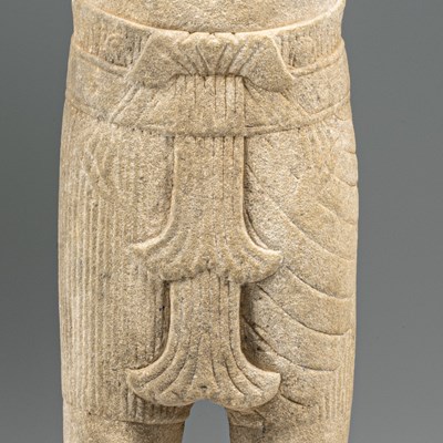 Lot 44 - BAPHUON STYLE SANDSTONE FIGURE OF UMA 11TH CENTURY SOUTH-EAST ASIA