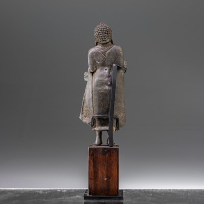 Lot 40 - STANDING BRONZE BUDDHA GUPTA PERIOD INDIA