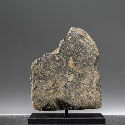 Lot 13 - SEATED BIHAR INDIA STONE 12TH CENTURY BUDDHA