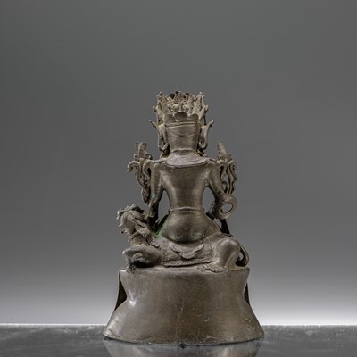 Lot 84 - SEATED BRONZE GUANYIN CHINA 16TH CENTURY MING DYNASTY