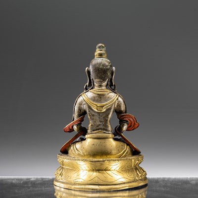Lot 73 - CHINESE SILVER GILT AMITAYUS QING DYNASTY 18TH CENTURY