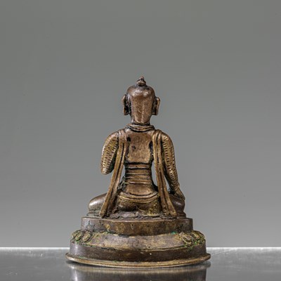 Lot 35 - MALE GOD BRONZE NEPAL 19TH CENTURY