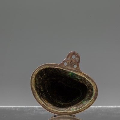 Lot 35 - MALE GOD BRONZE NEPAL 19TH CENTURY