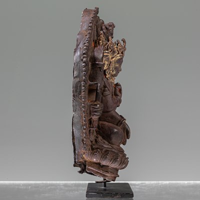Lot 50 - RARE TANTRIC FORM OF AVALOKITESHVARA BRONZE NEPAL 17TH CENTURY