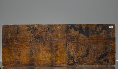 Lot 25 - CARVED WOOD BOOKCOVER TIBET 15TH CENTURY