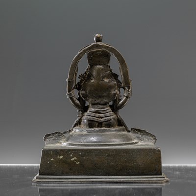 Lot 53 - SEATED BRONZE LAKSHMI INDIA KERALA 18TH CENTURY