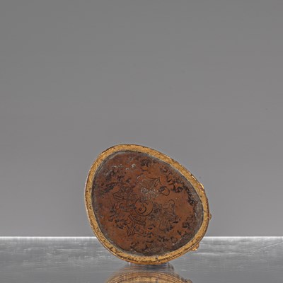 Lot 16 - SEATED BRONZE FIRGILT LAMA TIBET 18TH CENTURY