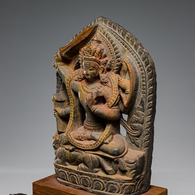 Lot 56 - (R) MANJUSHRI STONE NEPAL 16TH CENTURY