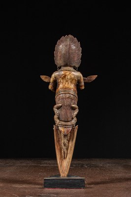 Lot 34 - PANJARANATHA MAHAKALA HORN PHURBU NEPAL 19TH CENTURY