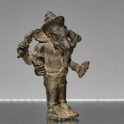 Lot 86 - STANDING GANESHA BRONZE CAMBODIA13 TH CENTURY