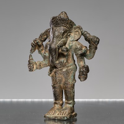 Lot 86 - STANDING GANESHA BRONZE CAMBODIA13 TH CENTURY