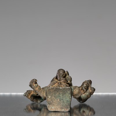 Lot 86 - STANDING GANESHA BRONZE CAMBODIA13 TH CENTURY