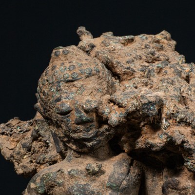 Lot 82 - MISSCAST BRONZE THAILAND BUDDHA CHIANG SAEN STYLE 16TH CENTURY