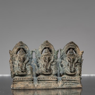 Lot 72 - GROUP OF GANESHAS CAMBODIA 13TH CENTURY