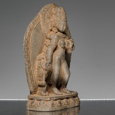Lot 53 - STANDING STONE TARA NEPAL 17TH CENTURY