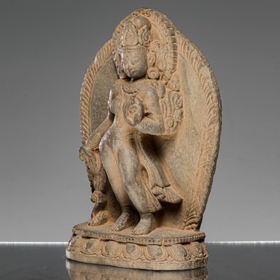 Lot 53 - STANDING STONE TARA NEPAL 17TH CENTURY