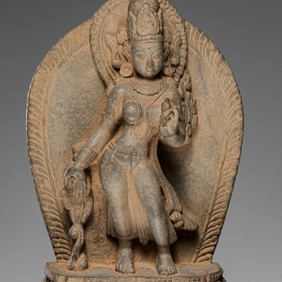 Lot 53 - STANDING STONE TARA NEPAL 17TH CENTURY