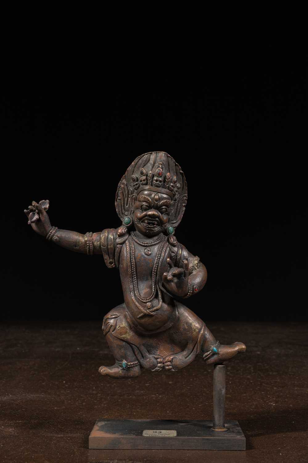 Lot 19 - RARE VAJRAPANI BRONZE TIBET 19TH CENTURY