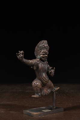 Lot 19 - RARE VAJRAPANI BRONZE TIBET 19TH CENTURY