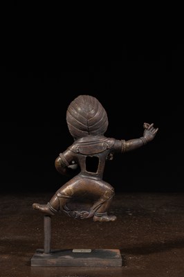 Lot 19 - RARE VAJRAPANI BRONZE TIBET 19TH CENTURY