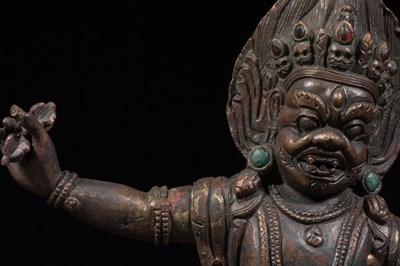 Lot 19 - RARE VAJRAPANI BRONZE TIBET 19TH CENTURY