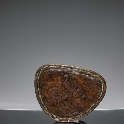 Lot 22 - SEATED MEDICINE BUDDHA BRONZE AND SILVER NEPAL 15TH CENTURY