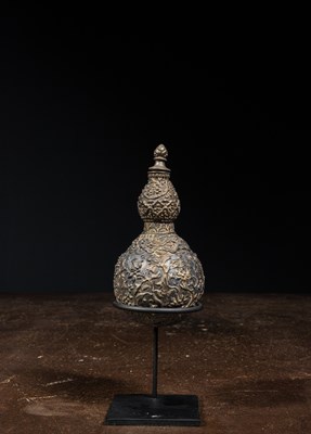 Lot 167 - GOURD-SHAPED PERFUM BOTTLE INDIA 19TH CENTURY INDIA