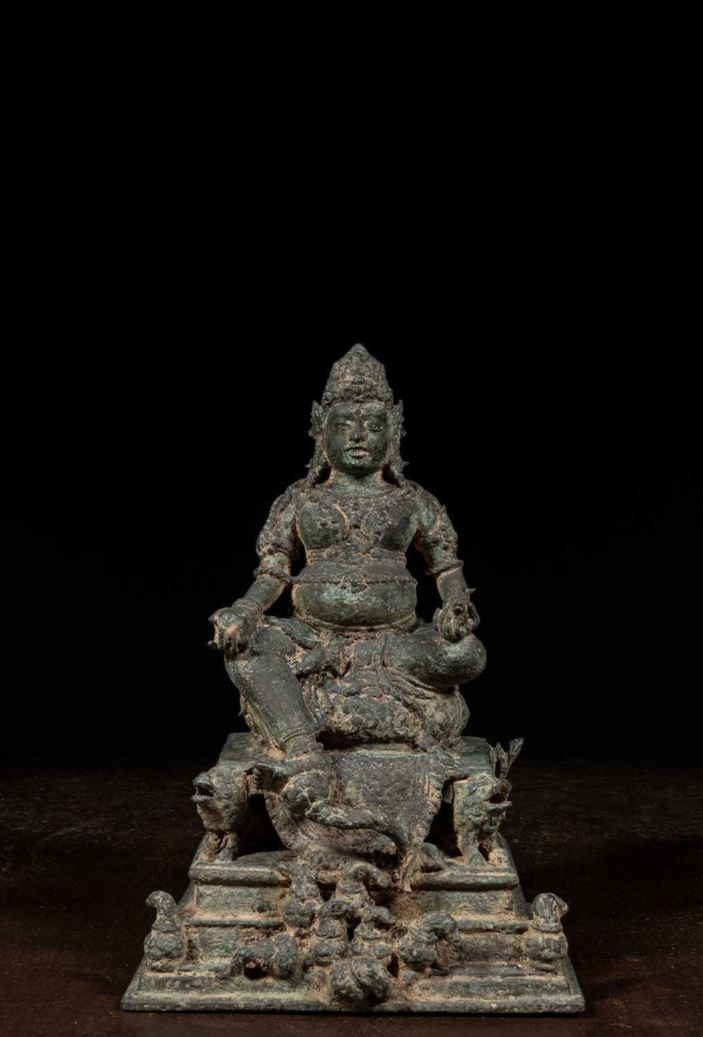 Lot 80 - LARGE SEATED JAMBHALA BRONZE JAVA 12TH CENTURY STYLE JAVA