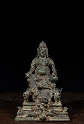 Lot 98 - LARGE SEATED JAMBHALA BRONZE JAVA 12TH CENTURY STYLE JAVA