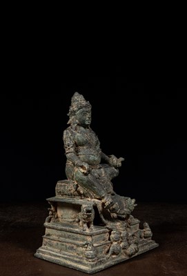 Lot 80 - LARGE SEATED JAMBHALA BRONZE JAVA 12TH CENTURY STYLE JAVA