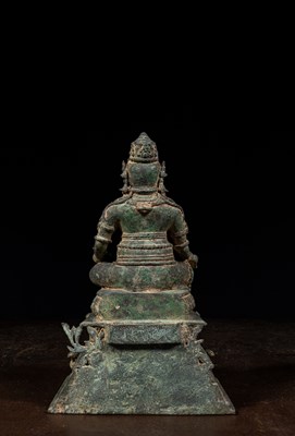 Lot 80 - LARGE SEATED JAMBHALA BRONZE JAVA 12TH CENTURY STYLE JAVA