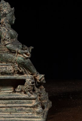 Lot 80 - LARGE SEATED JAMBHALA BRONZE JAVA 12TH CENTURY STYLE JAVA