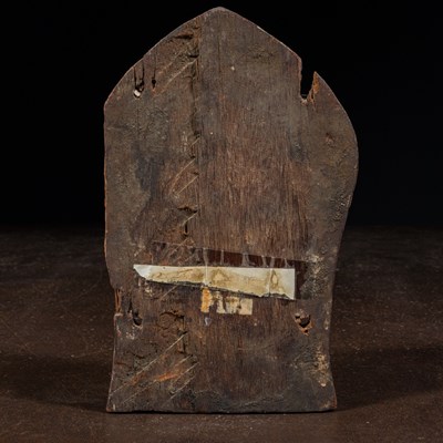 Lot 17 - RARE STANDING VARAHA WOOD COLOURED NEPAL 17TH CENTURY