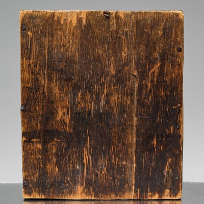 Lot 18 - WOOD GAU WITH YAMA TIBET OR MONGOLIA 19TH CENTURY