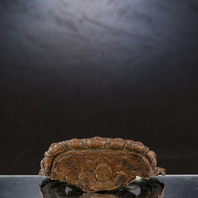 Lot 54 - SEATED BUDDHA AMITHABA 10TH TO 12TH CENTURY COPPER FROM NEPAL