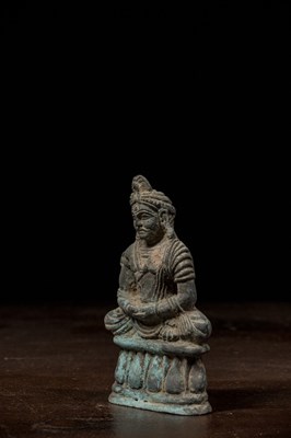 Lot 32 - SEATED BRONZE BODHISATVVA GANDHARA STYLE 4TH CENTURY