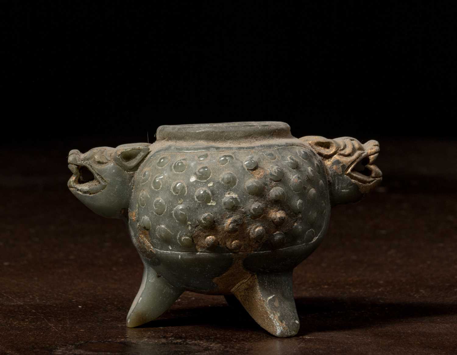 Lot 1 - JADEITE OFFERING BOWL CHINA 4TH CENTURY