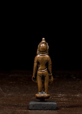 Lot 51 - STANDING NEPALESE BRONZE PADMAPANI 15TH CENTURY